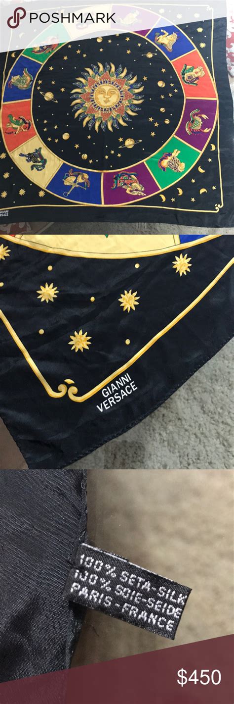 versace zodiac scarf|versace scarves for women.